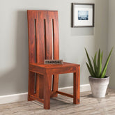 Woodora Solid Sheesham Wood Chair (Natural Finish)